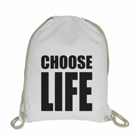 Blogerski plecak worek ze sznurkiem Choose life